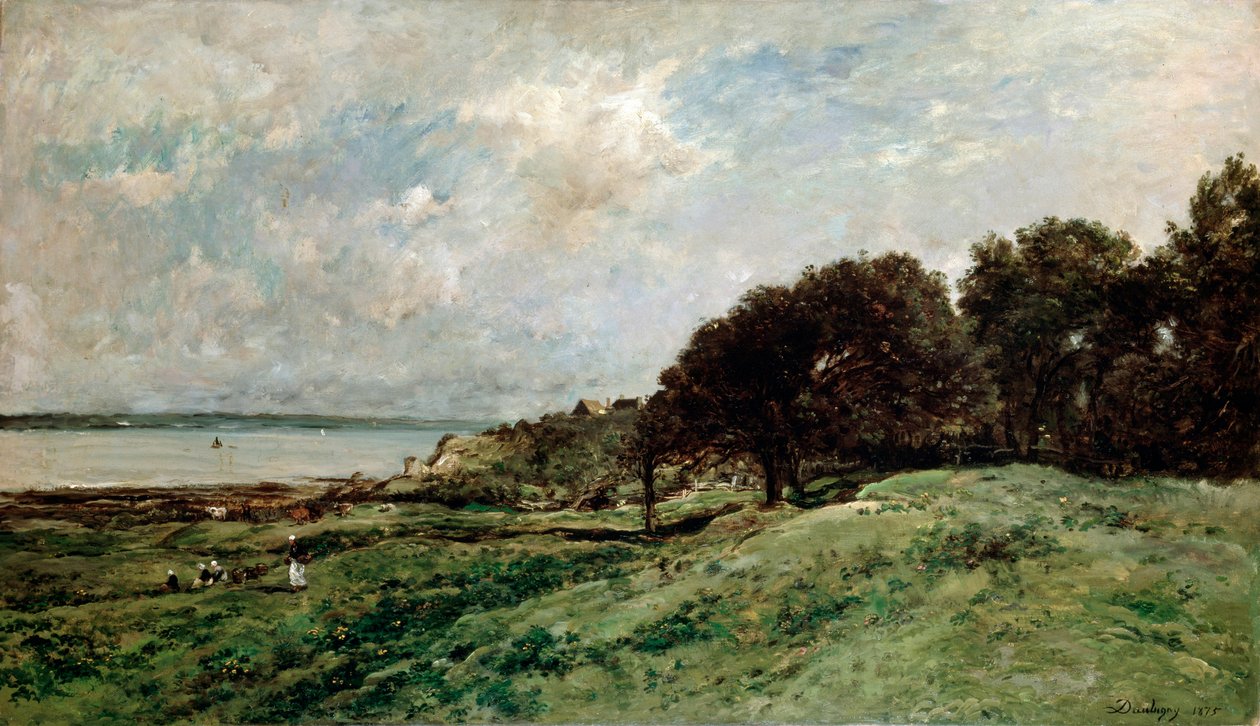 Die Küste bei Villerville, 1875 von Charles Francois Daubigny
