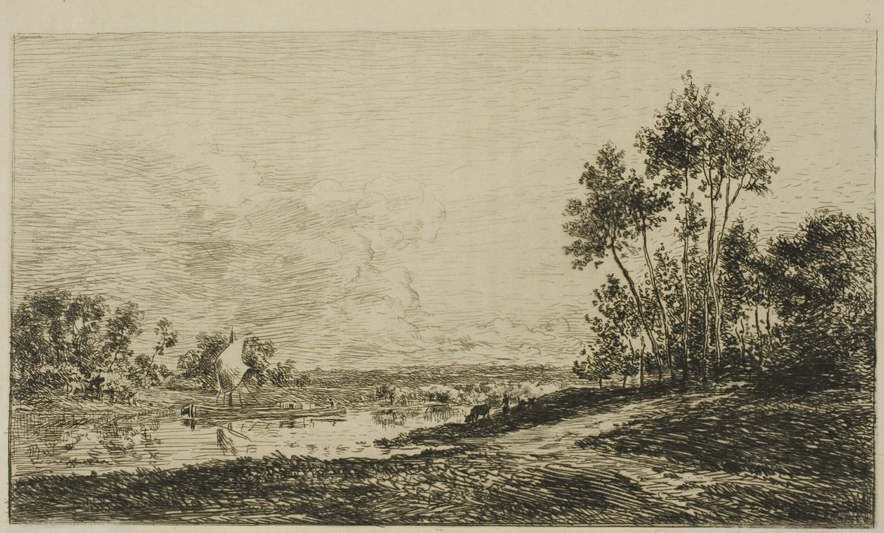 Die Seine bei Port-Maurin von Charles Francois Daubigny