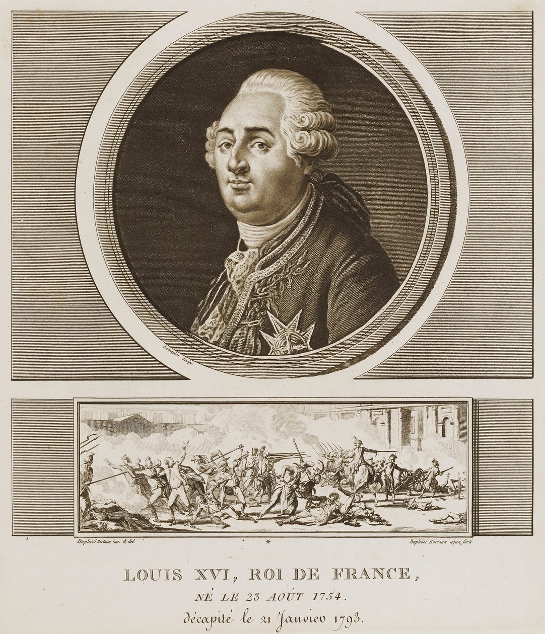 Louis XVI. König von Frankreich von Charles Francois Gabriel Levachez