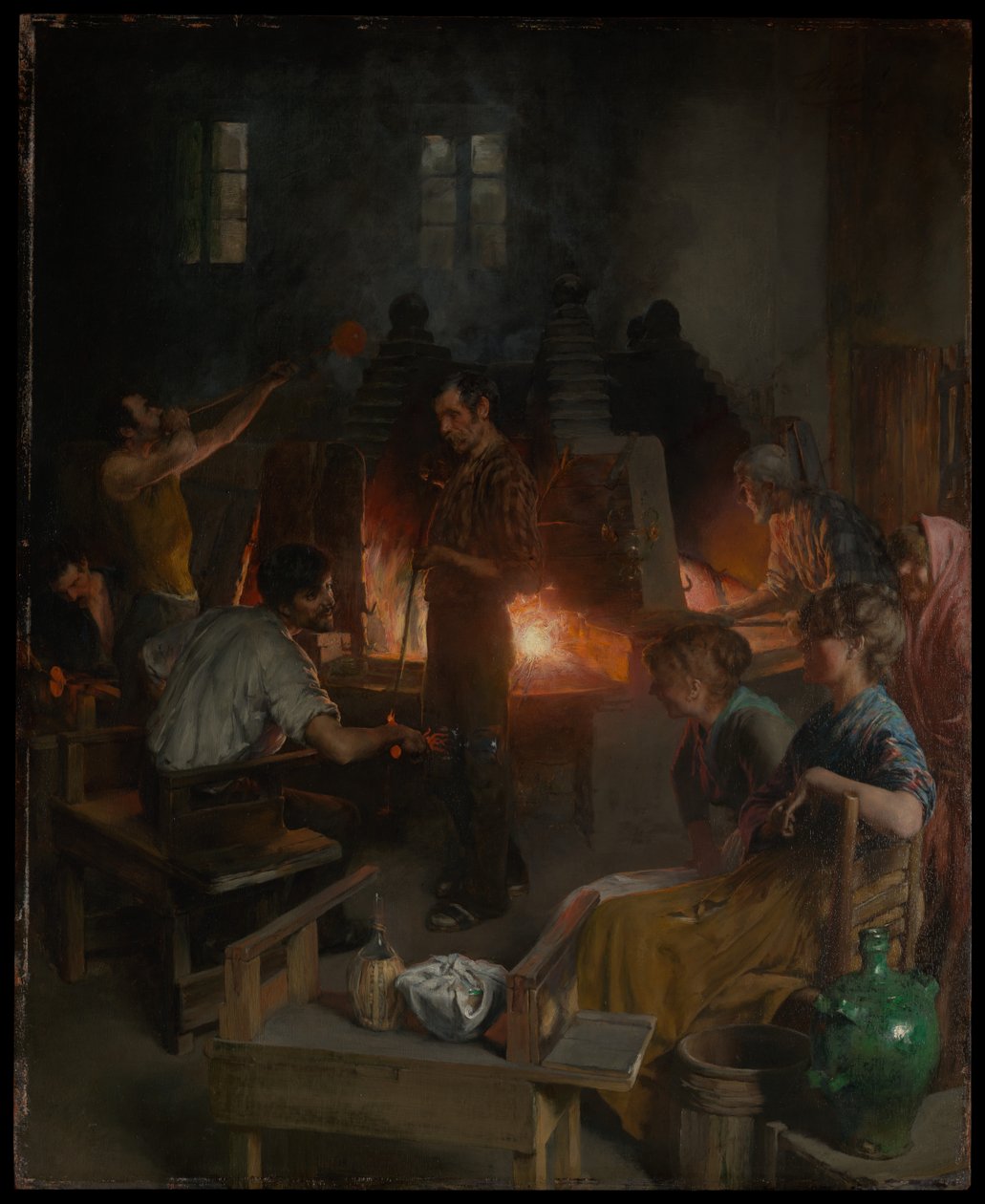 Glasbläser von Murano von Charles Frederic Ulrich