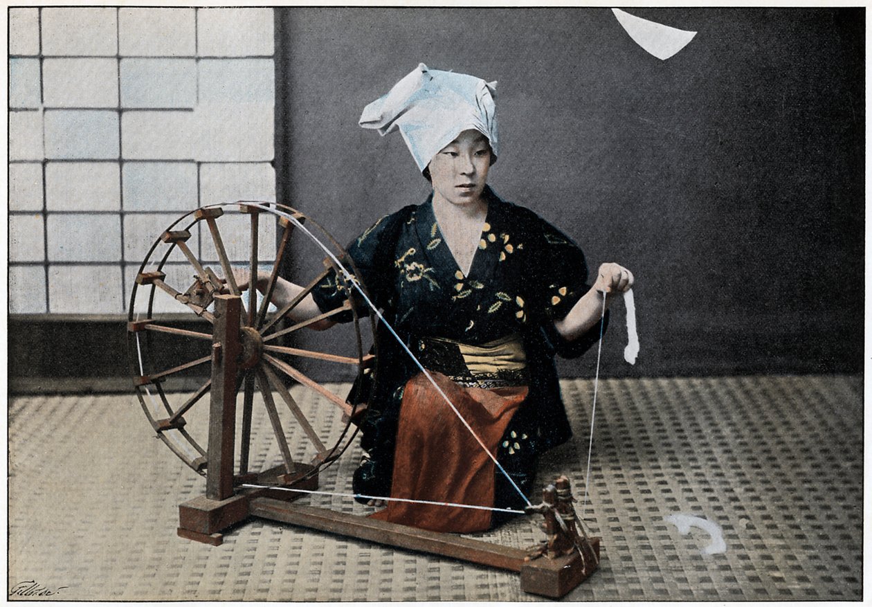 Spinnrad, ca. 1890 von Charles Gillot