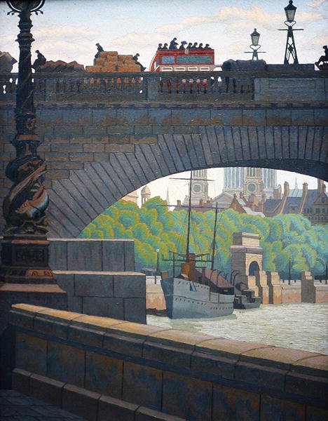 Alte Waterloo-Brücke von Charles Ginner