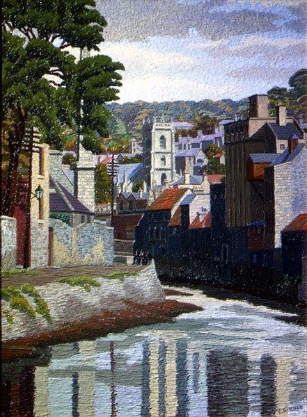 Der Avon, Bath von Charles Ginner