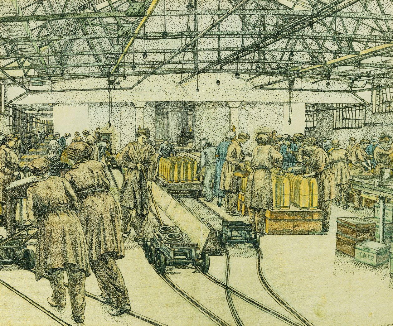 Die Fabrik in Hereford von Charles Ginner