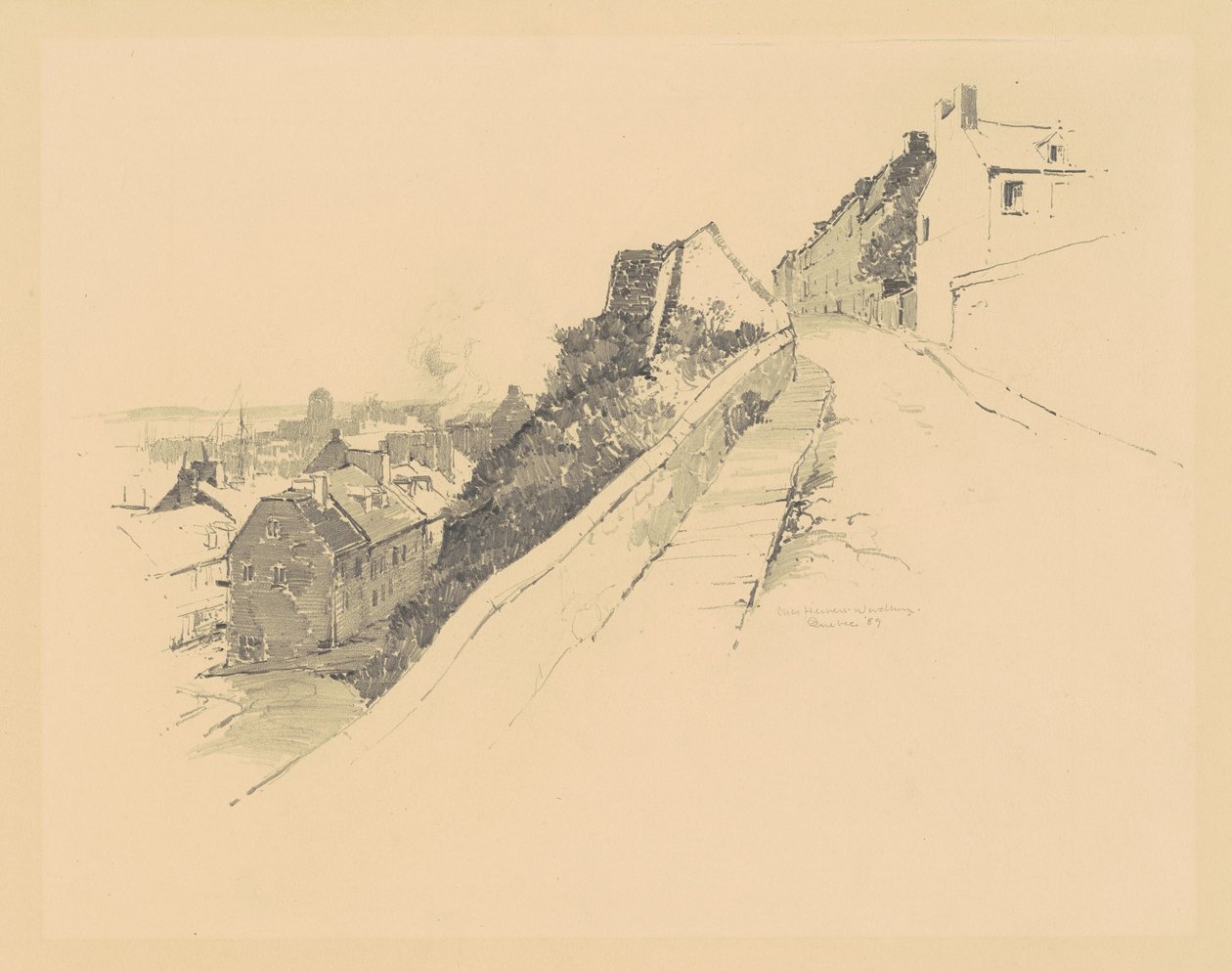 In der Nähe des Hope Gate, Quebec von Charles H. Woodbury