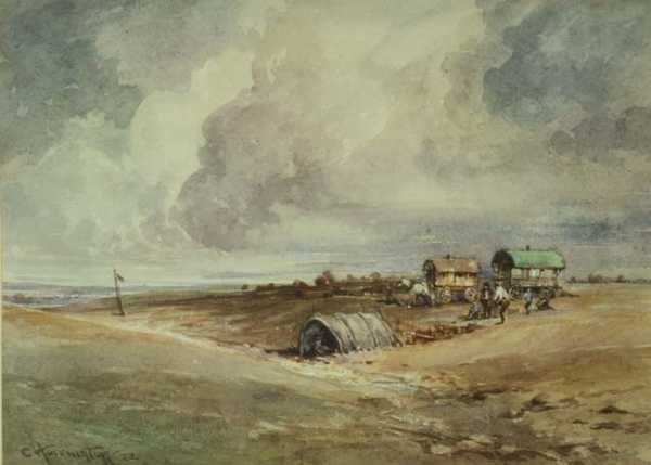 Zigeuner beim Campen von Charles Harrington