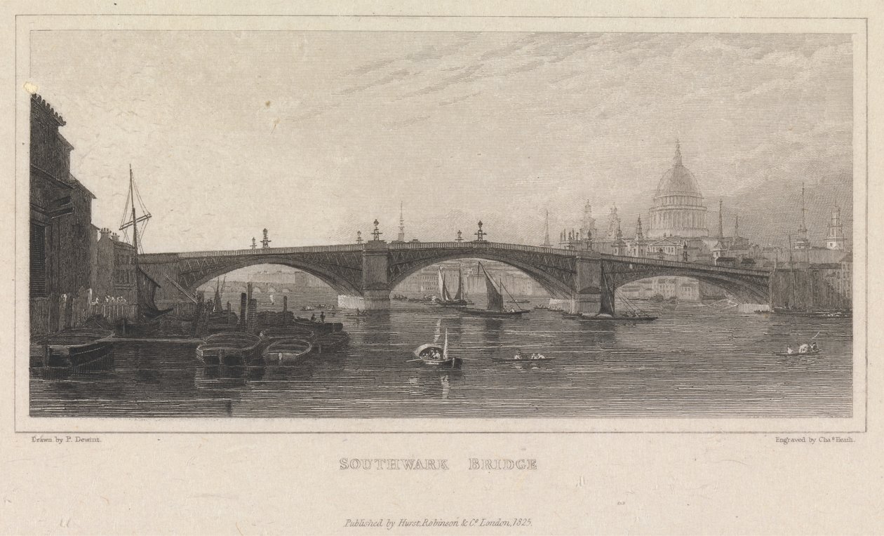 Southwark Bridge von Charles Heath