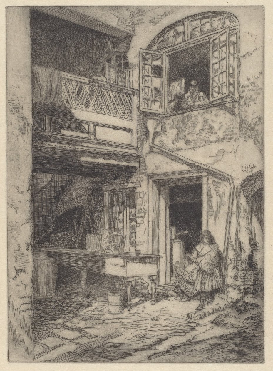 Ein alter Innenhof (New Orleans) von Charles Henry White