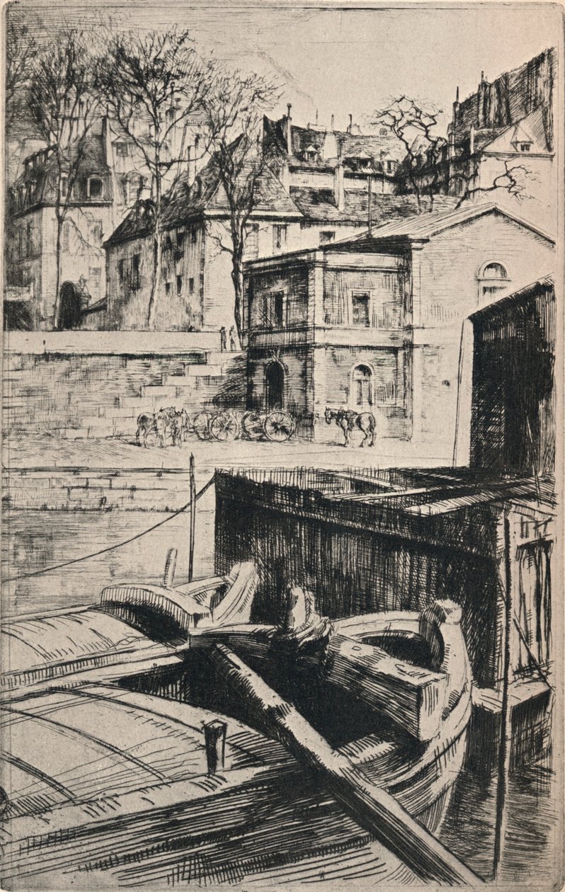Quai des Célestins, 1915 von Charles Heyman