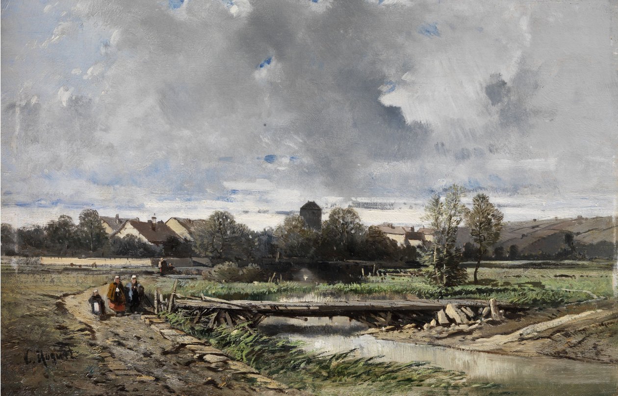 Ein Dorf in der Normandie von Charles Hoguet