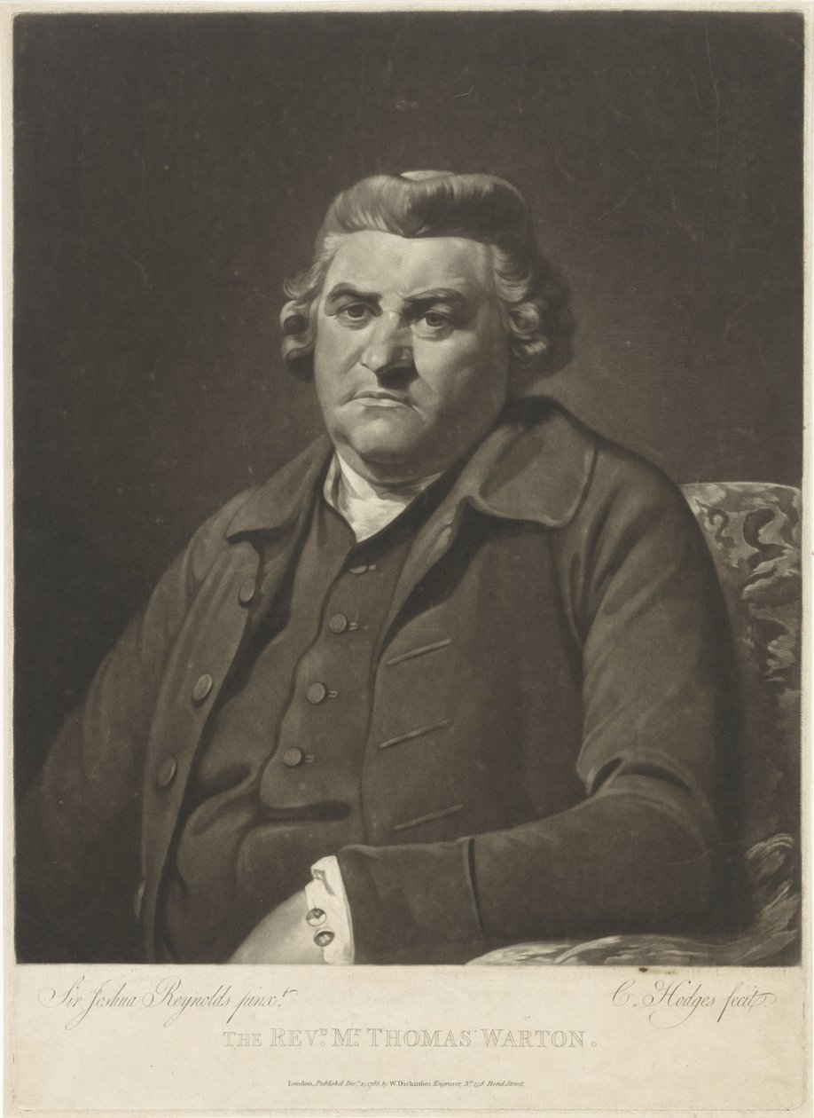 Porträt von Thomas Warton von Charles Howard Hodges
