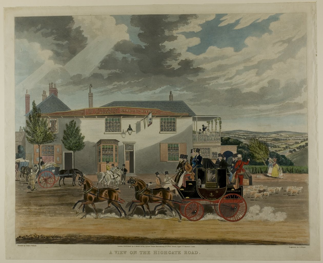Ein Blick auf die Highgate Road von Charles Hunt