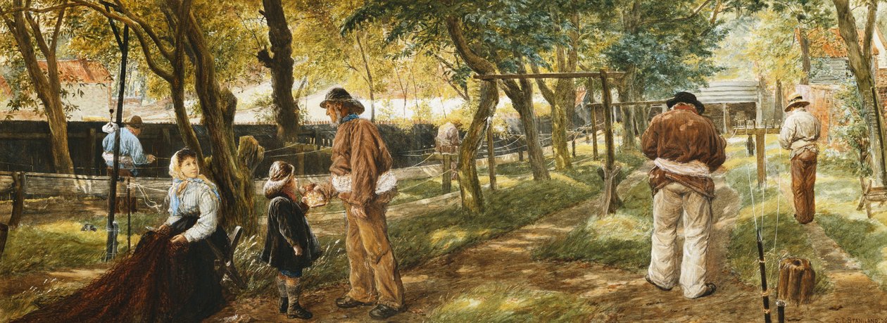 Der Zwirnweg, Lowestoft, 1876 von Charles J. Staniland