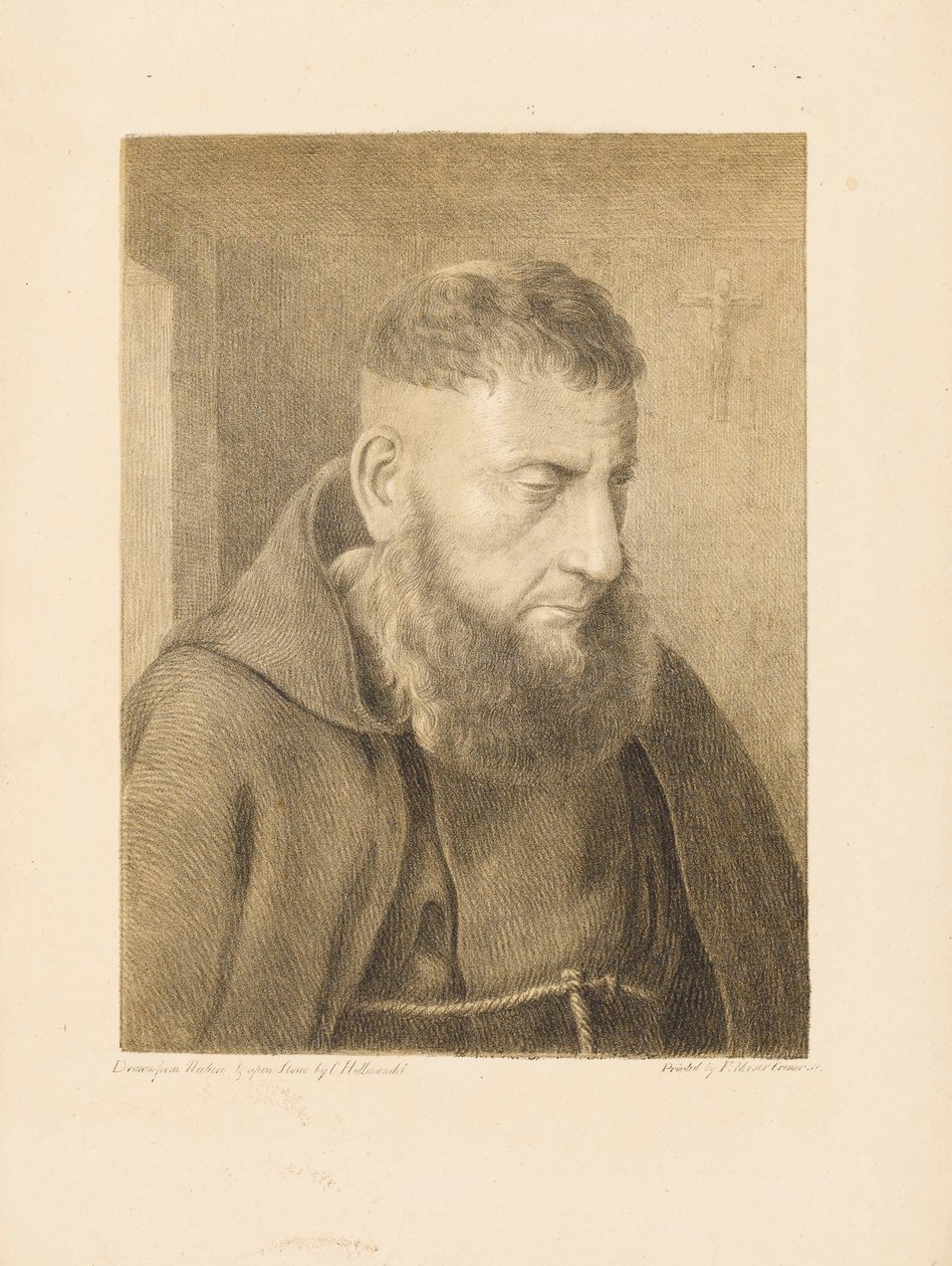 Porträt eines Mönchs von Charles Joseph Hullmandel