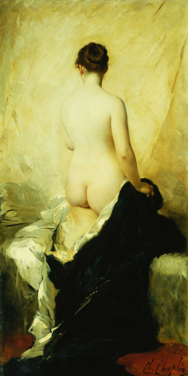 Teilweise verhüllter Akt von Charles Joshua Chaplin