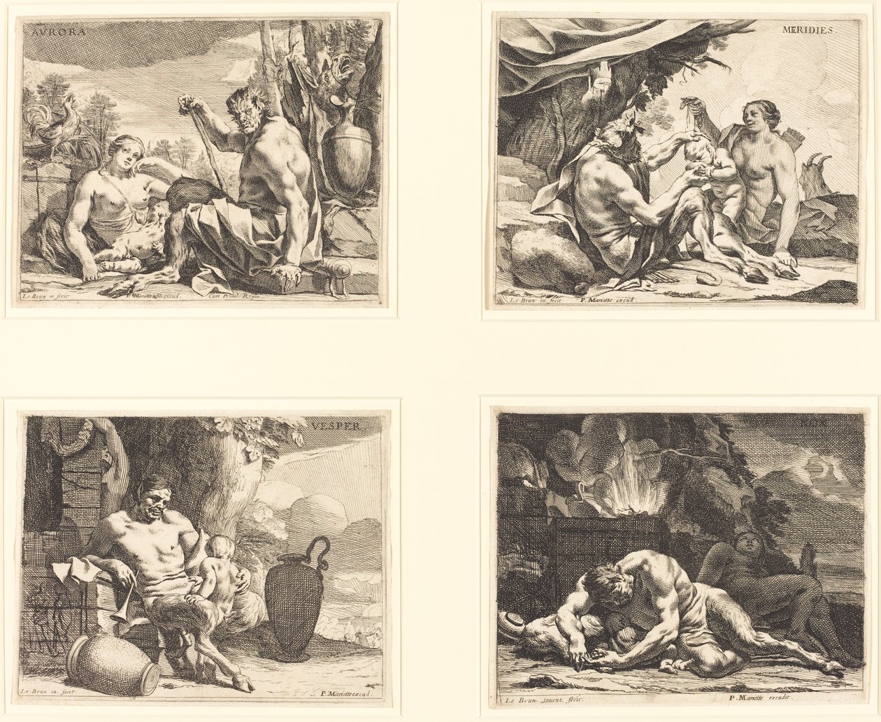 Die vier Tageszeiten von Charles Le Brun