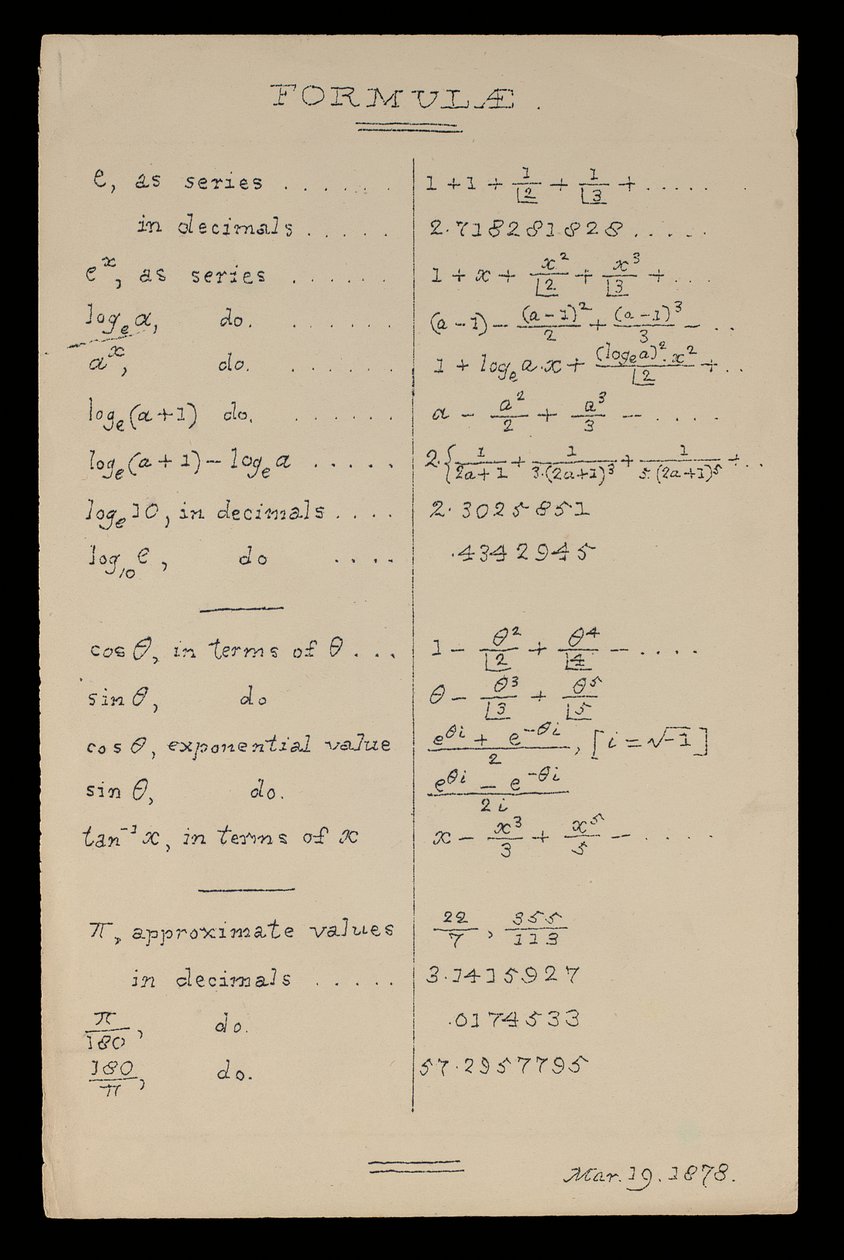 Formeln, Oxford von Charles Lutwidge Dodgson