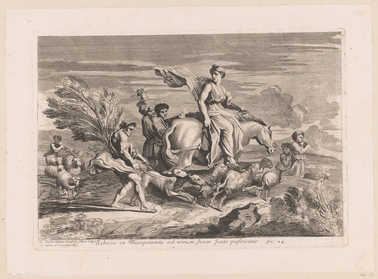 Rebecca verlässt Mesopotamien von Charles Macé