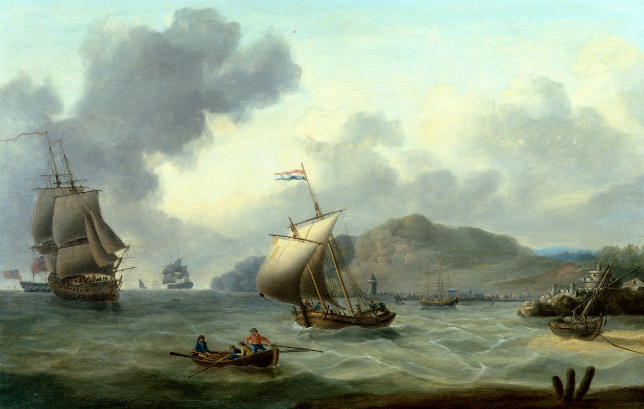 Schiffe vor der Insel Teneriffa von Charles Martin Powell