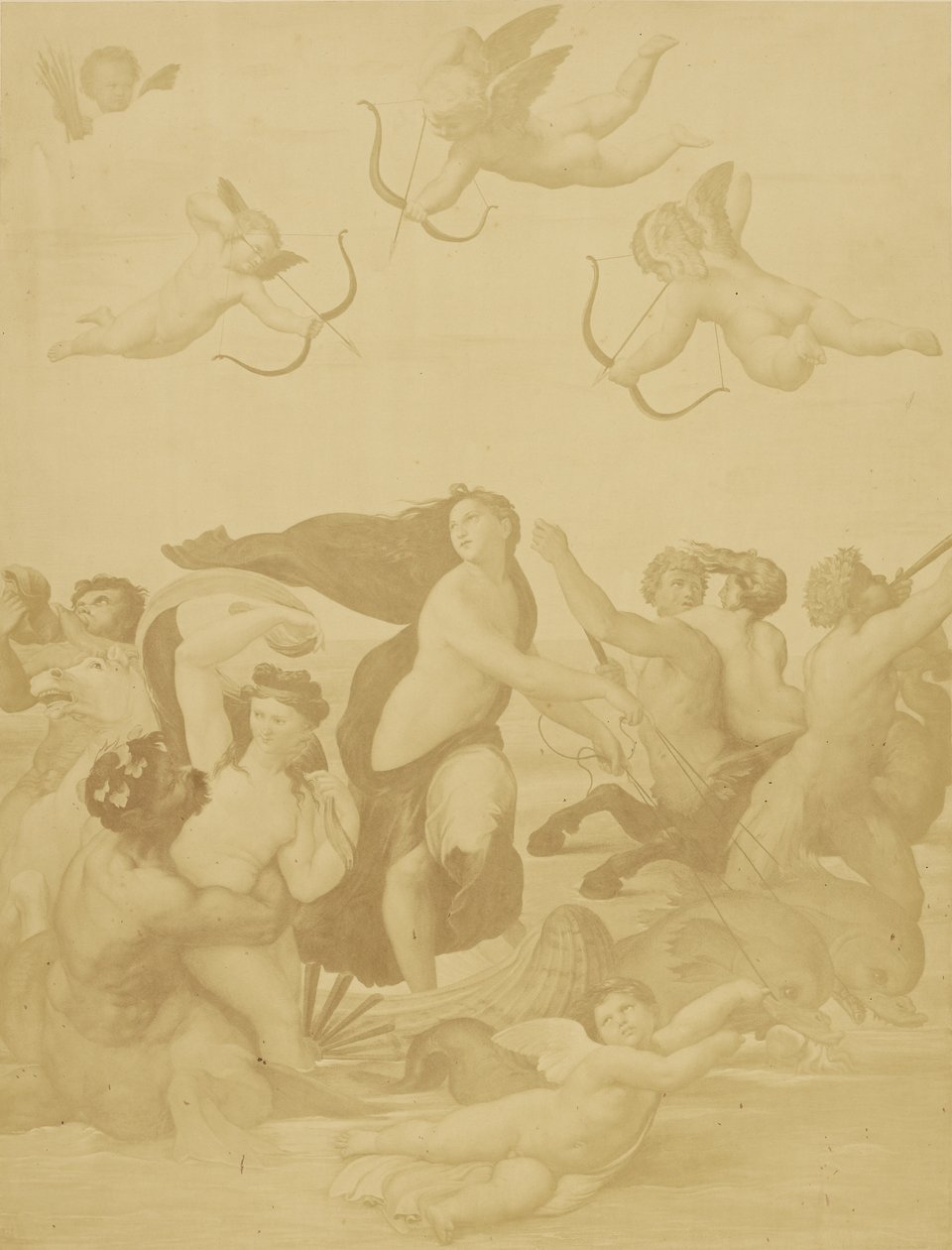 Reproduktion von Galatea von Raffael von Charles Marville