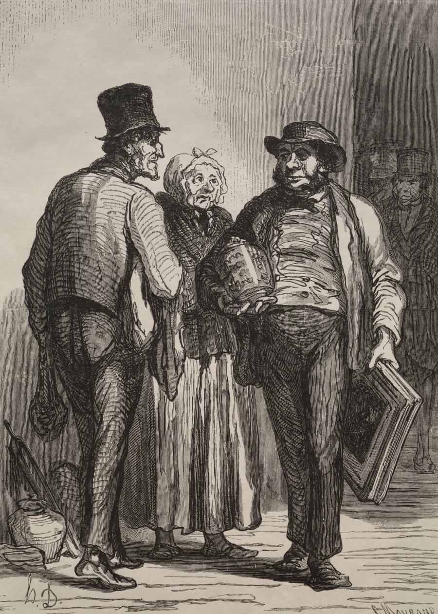 Der Auktionsraum: Die Händler von Charles Maurand