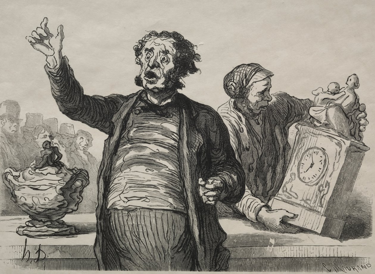 Der Auktionsraum: Der Ausrufer von Charles Maurand