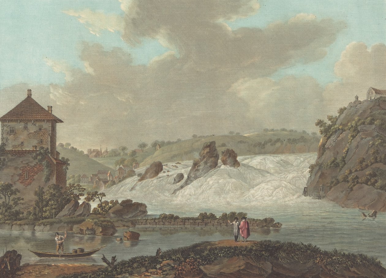 Rheinfall bei Schaffhausen, ca. 1784 von Charles Melchior Descourtis