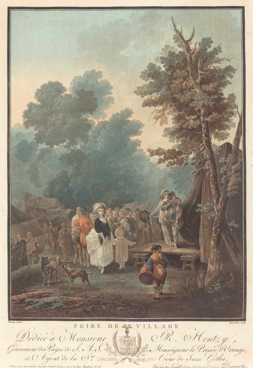 Dorffest, 1788 von Charles Melchior Descourtis