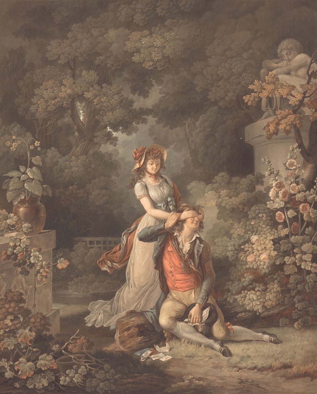 Der überraschte Liebhaber von Charles Melchior Descourtis