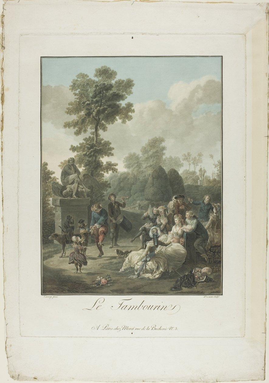 Das Tamburin von Charles Melchior Descourtis