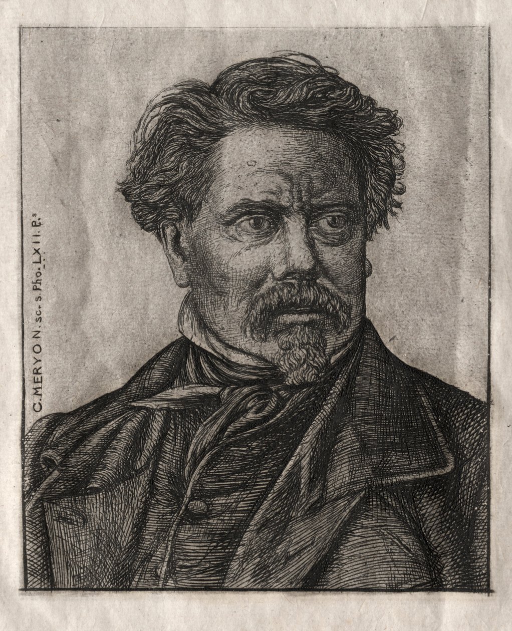 Benjamin Fillon, Schriftsteller, 1862 von Charles Meryon