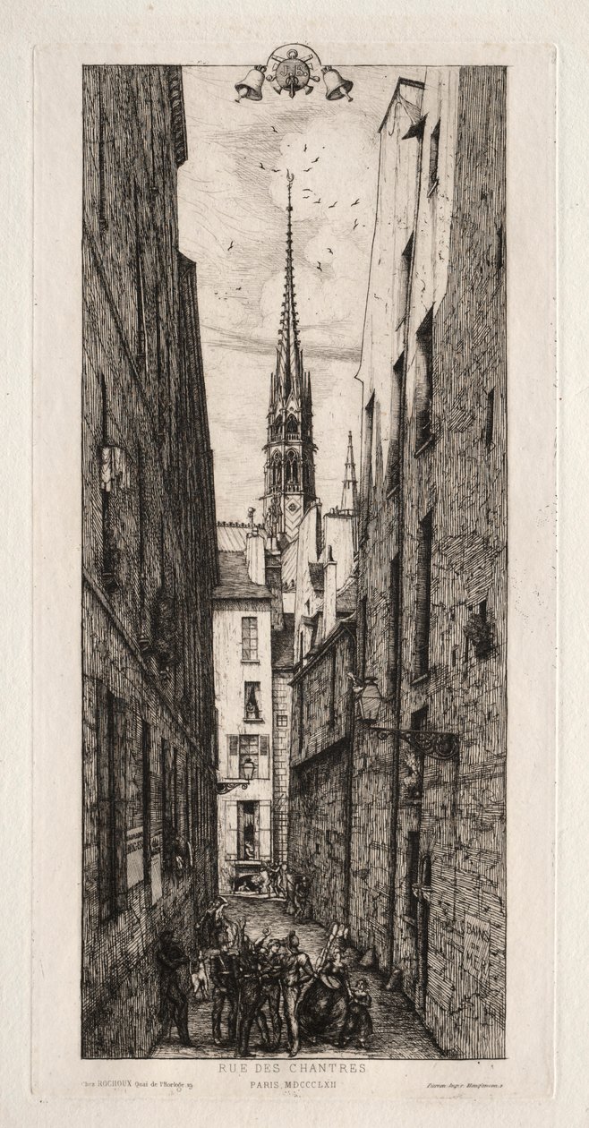 Chantrey Straße, Paris, 1862 von Charles Meryon