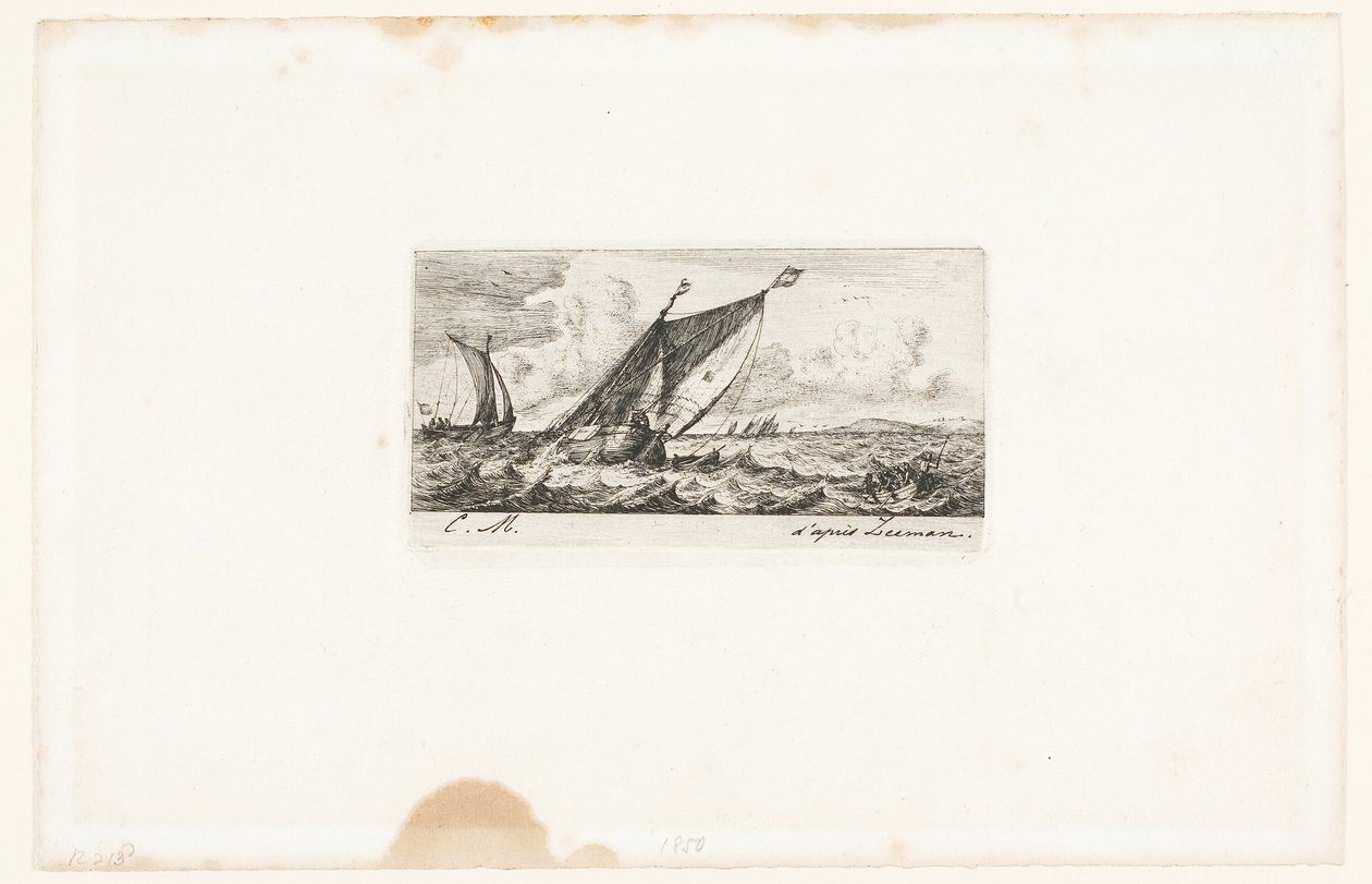 Haarlemer Boote in Amsterdam von Charles Meryon