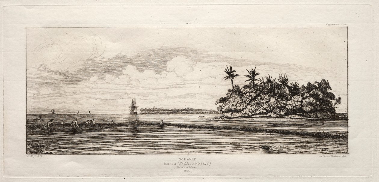 Ozeanien, 1845 von Charles Meryon