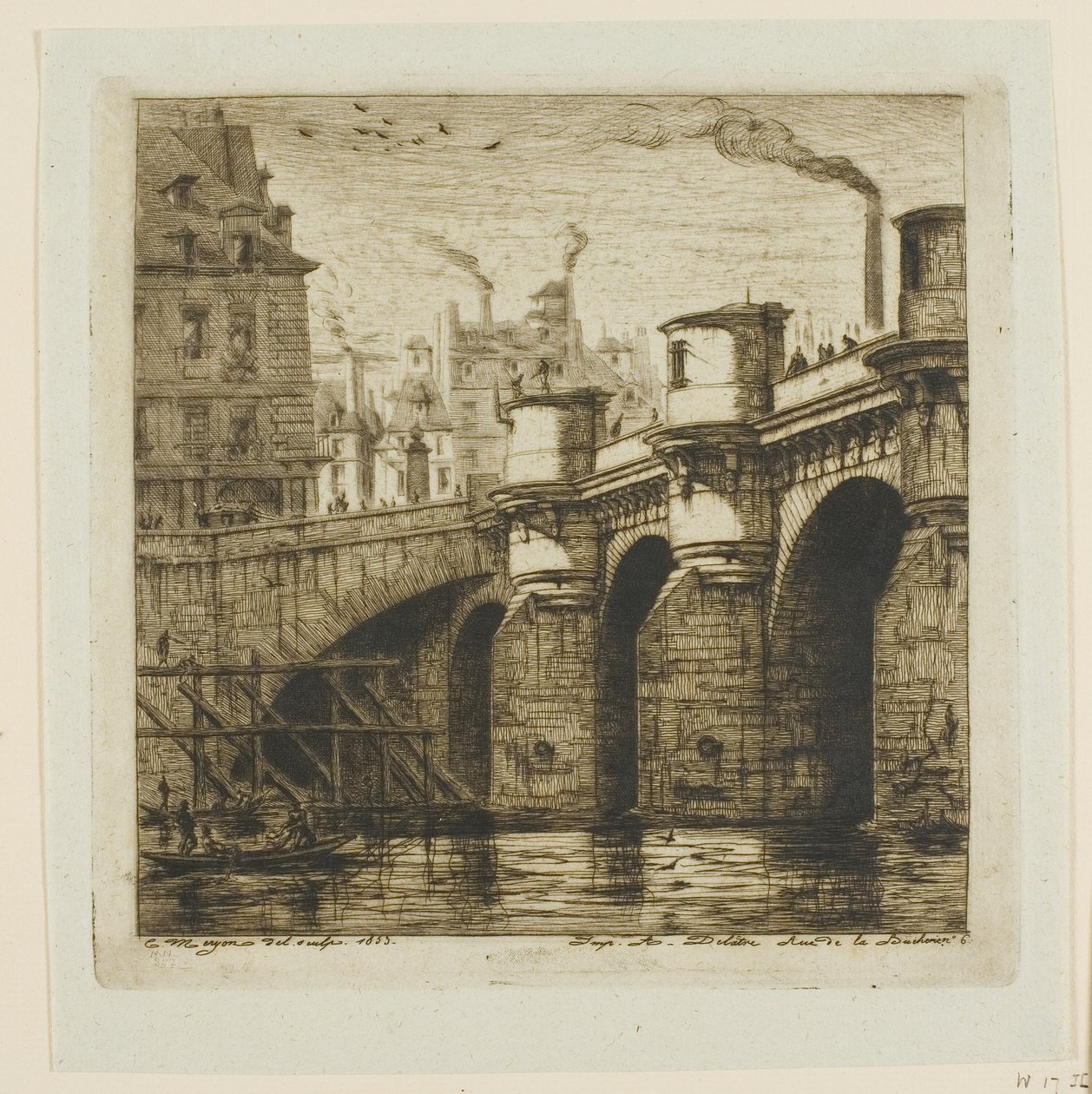 Pont-Neuf, Paris von Charles Meryon