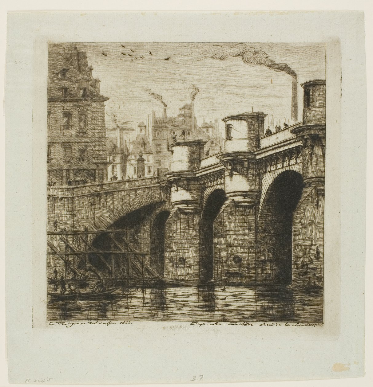 Pont-Neuf, Paris von Charles Meryon