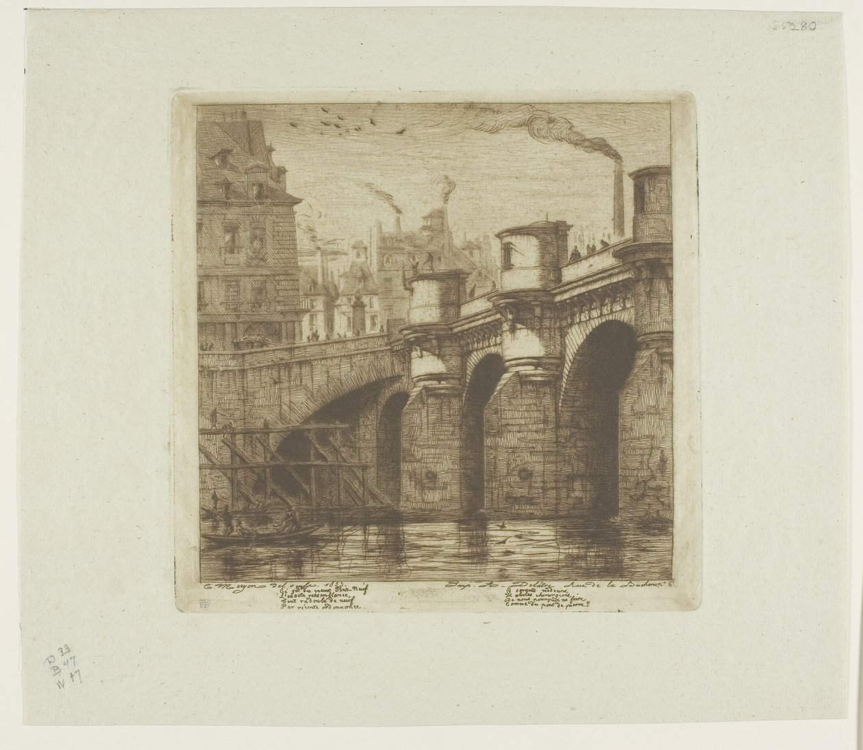 Pont-Neuf, Paris von Charles Meryon