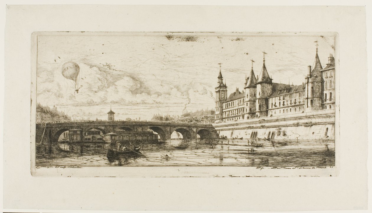 Pont-au-Change, Paris von Charles Meryon