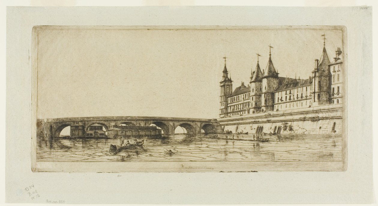 Pont-au-Change, Paris von Charles Meryon