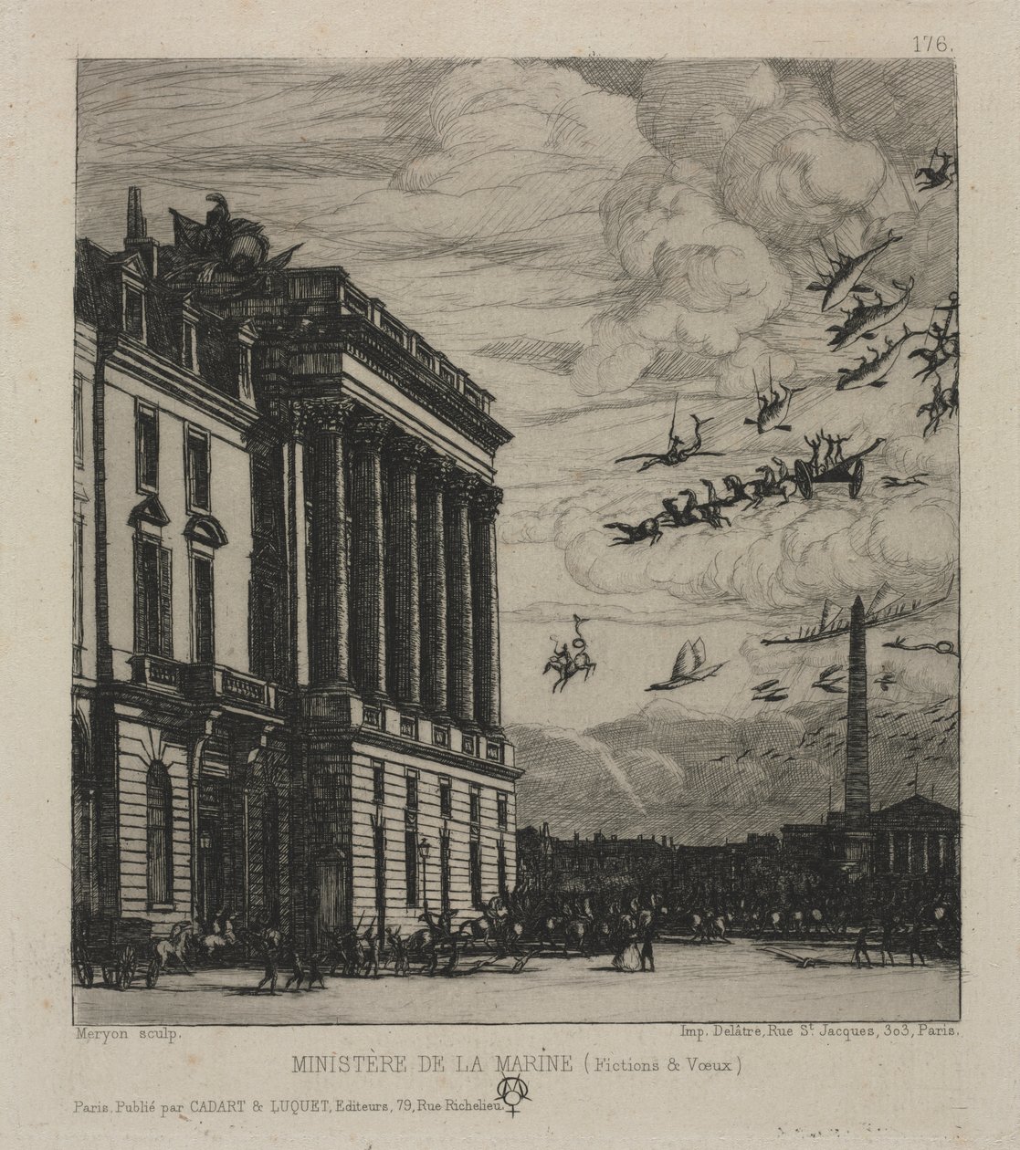 Das Admiralität, Paris von Charles Meryon