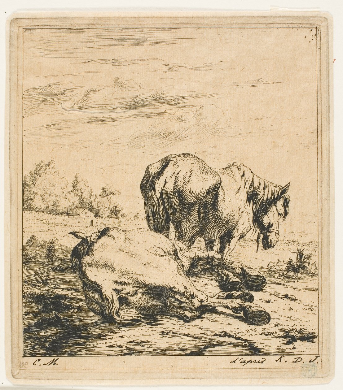 Die zwei Pferde von Charles Meryon