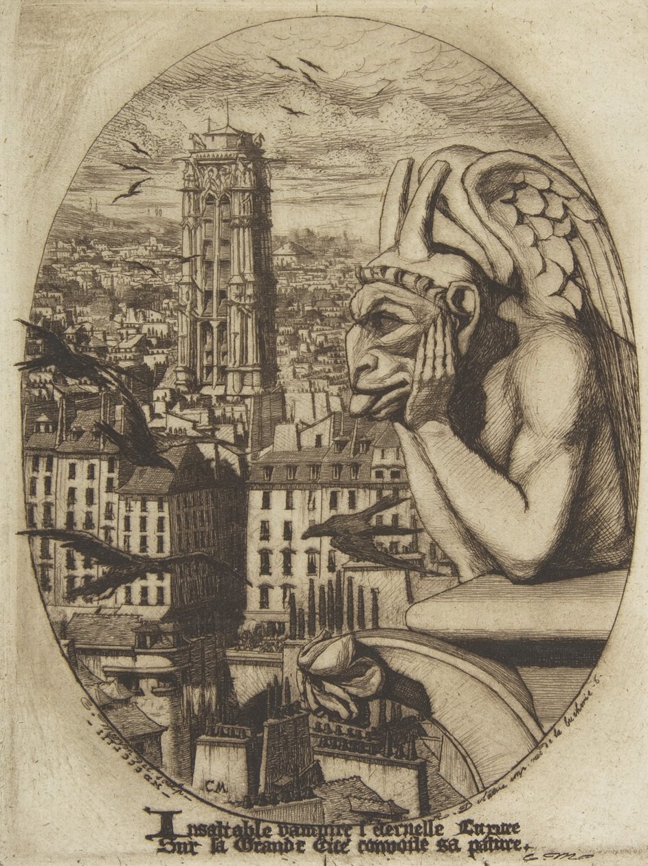 Der Vampir, 1853 von Charles Meryon