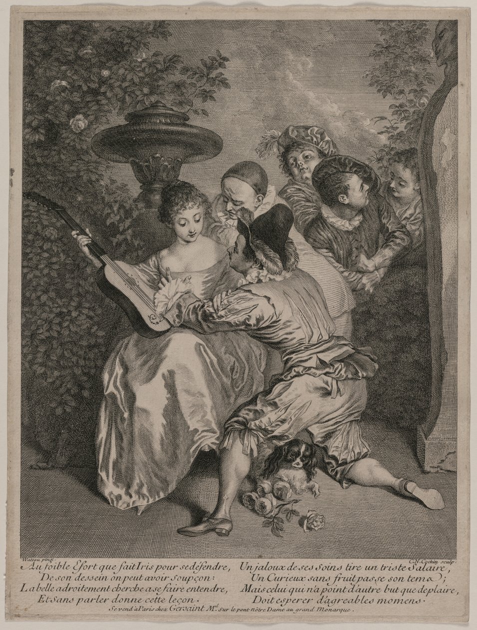 Der Romantiker, 1727 von Charles Nicolas Cochin