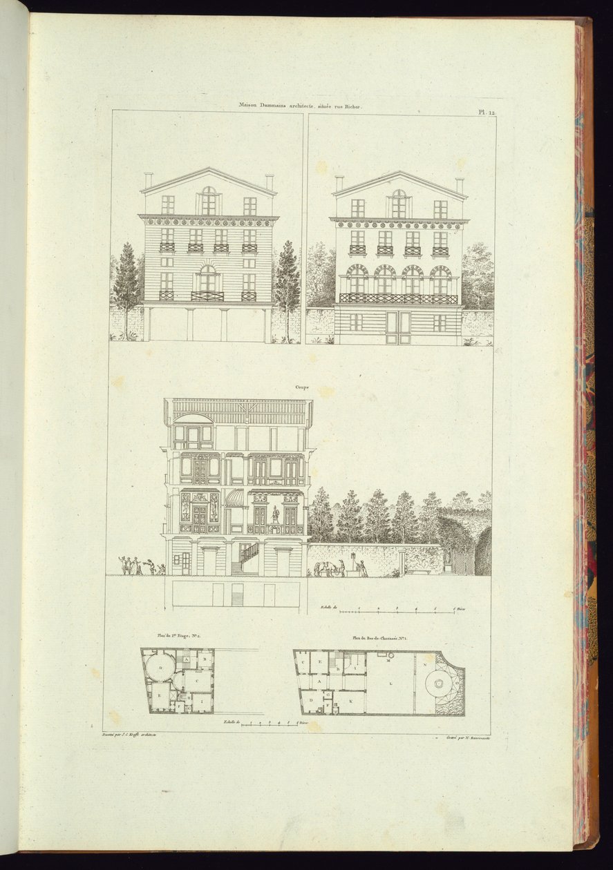 Gebundener Druck (Frankreich) von Charles Nicolas Ransonnette