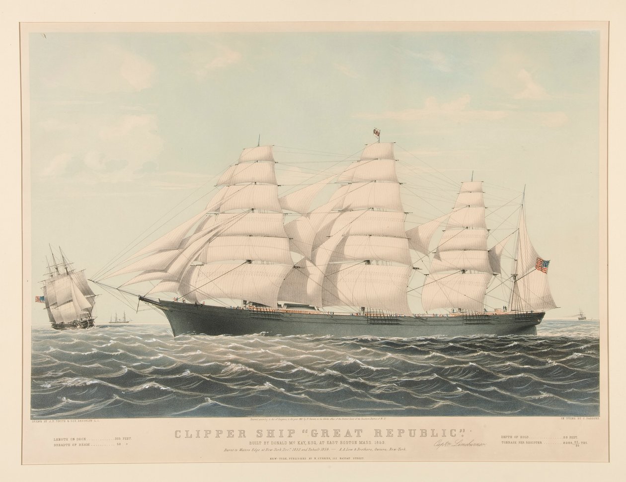 Klipperschiff von Charles Parsons