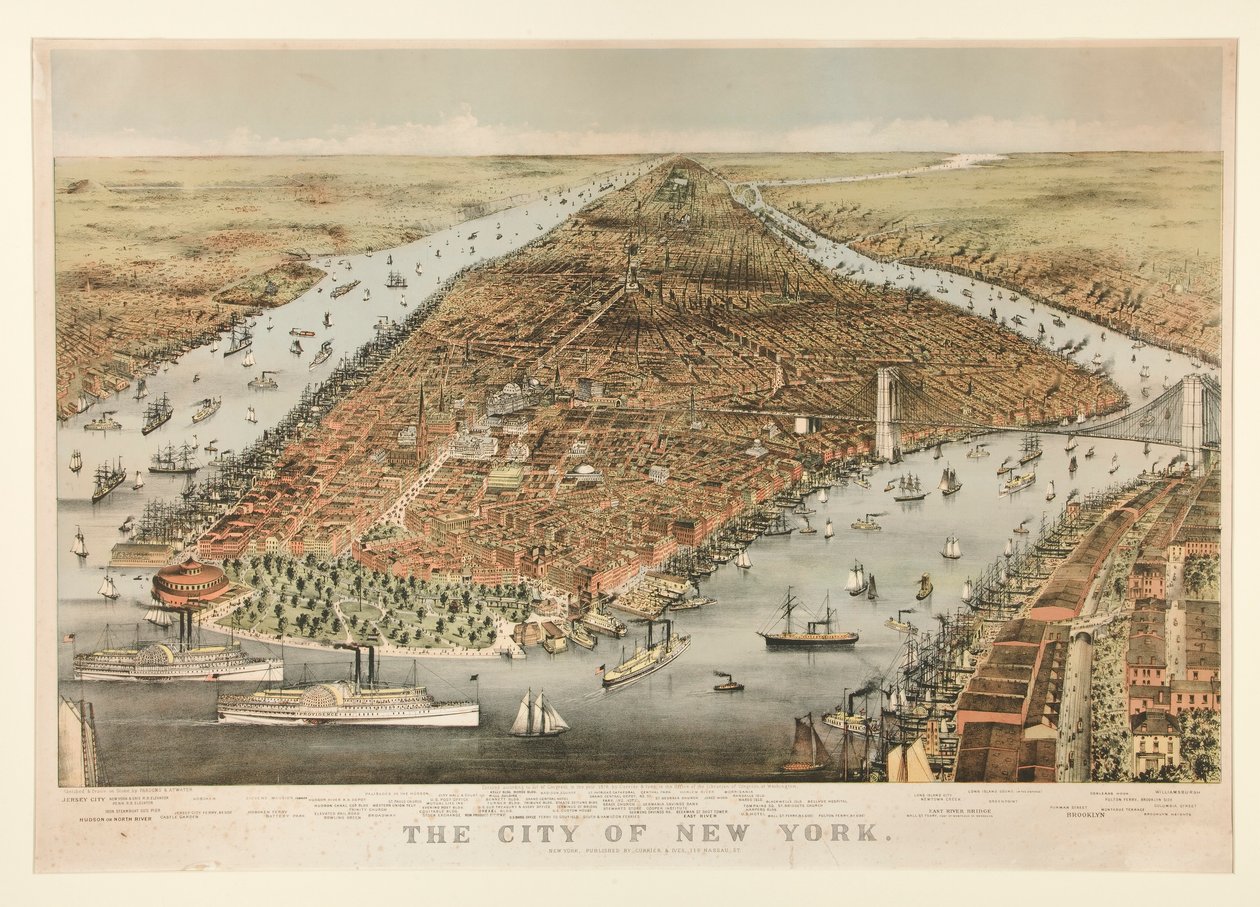 Die Stadt New York von Charles Parsons