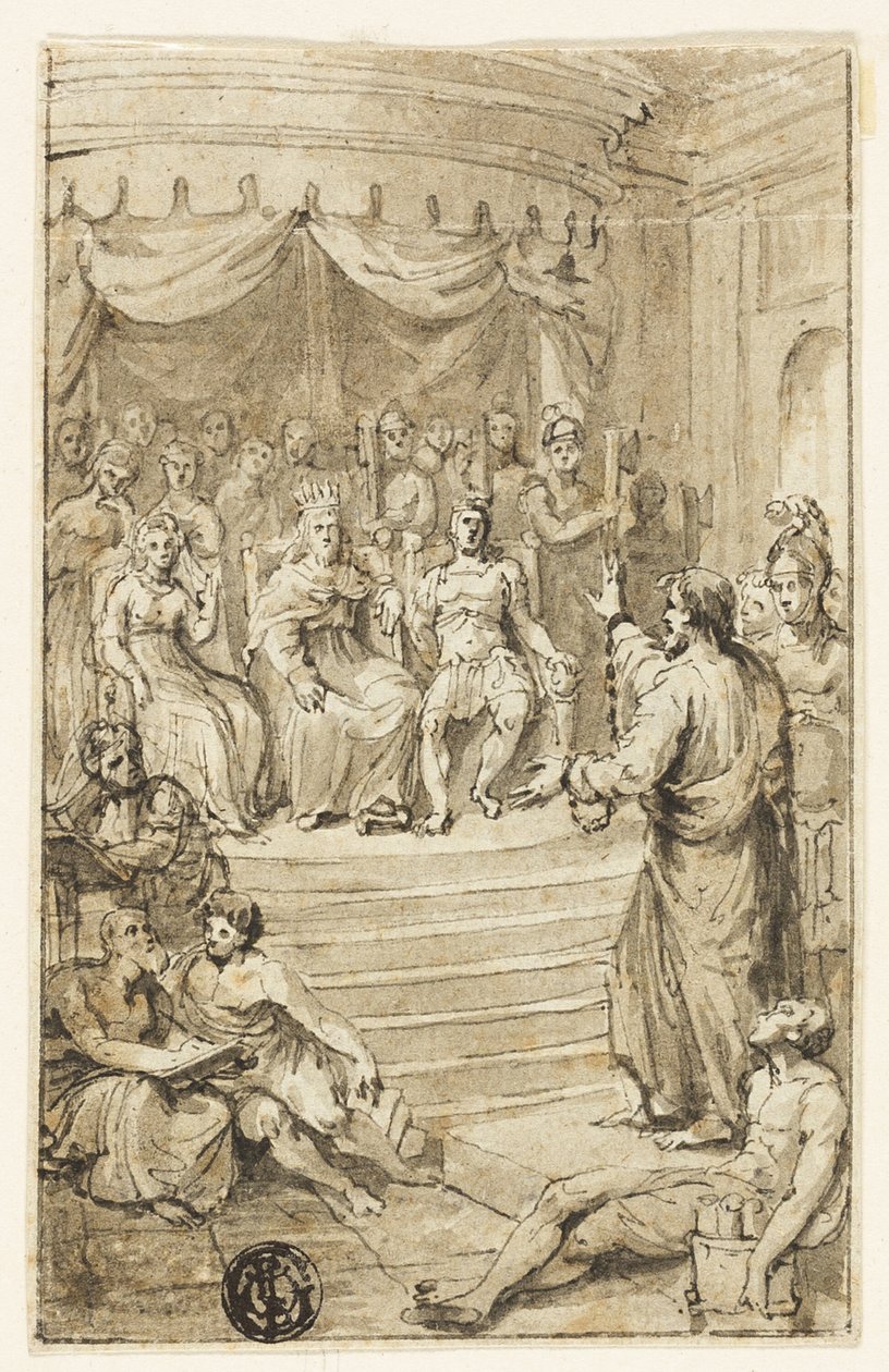 Paulus vor Festus und Agrippa von Charles Reuben Ryley