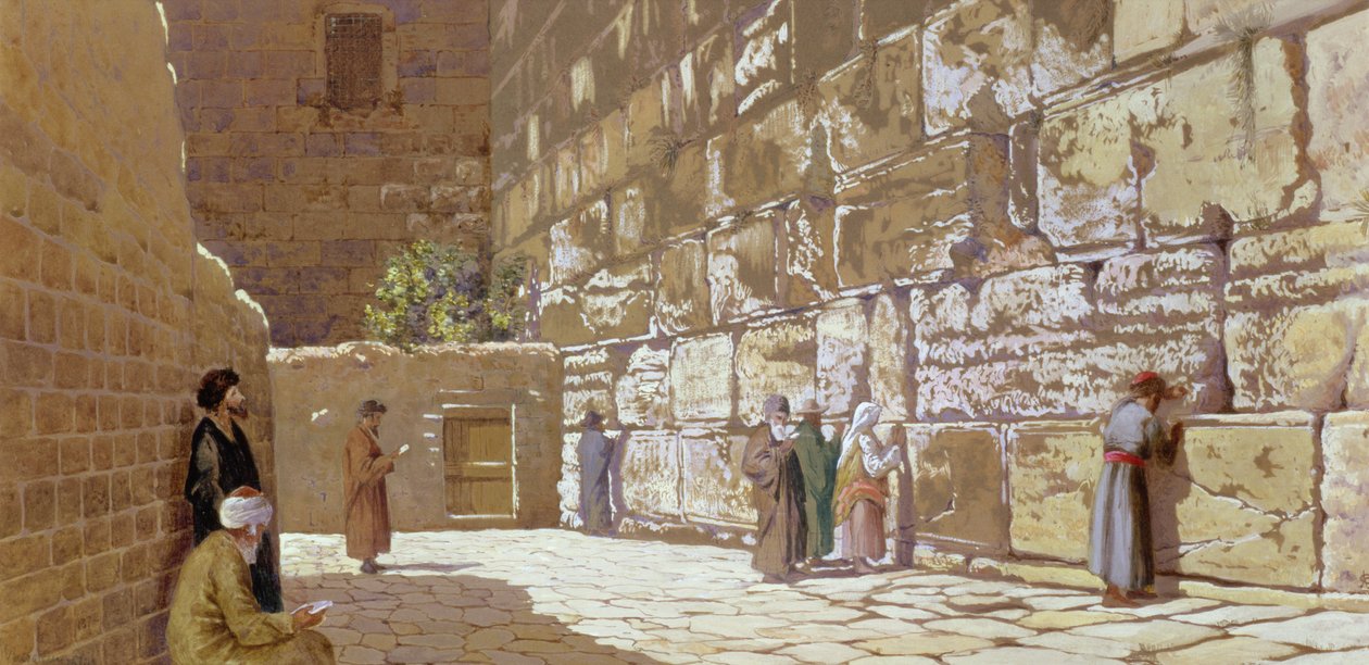 Die Klagemauer in Jerusalem, 1872 von Charles Robertson