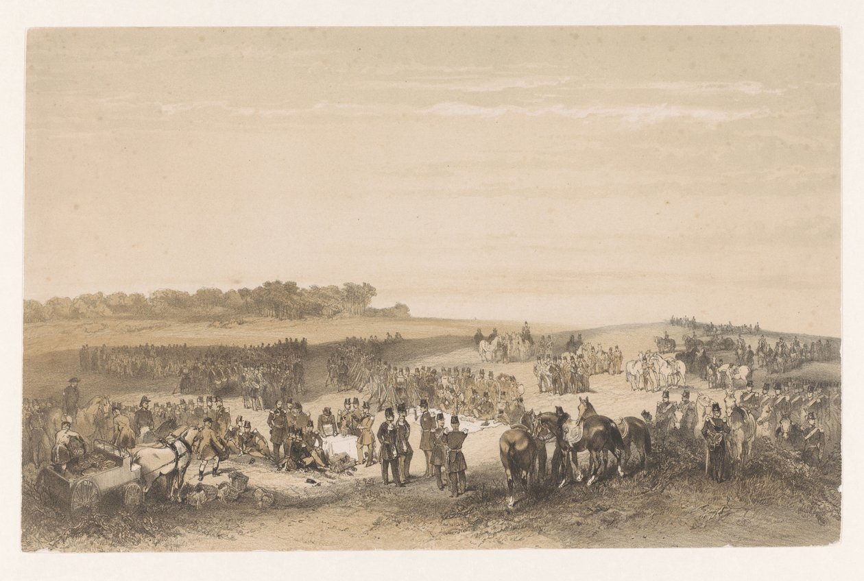 Soldaten auf der Heide von Charles Rochussen