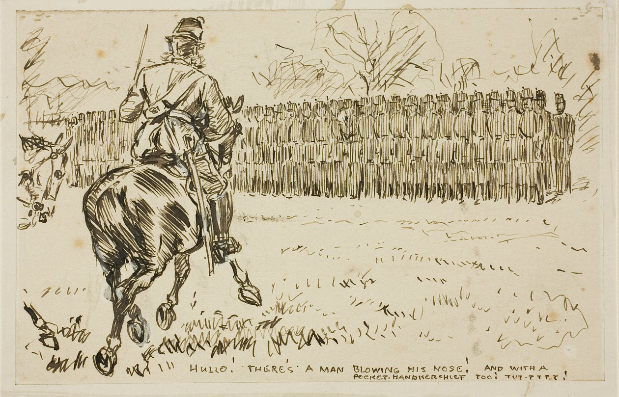 Militärische Inspektion von Charles Samuel Keene